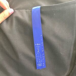 Kit and Ace Navy Blue Pencil Skirt Diagonal Accent